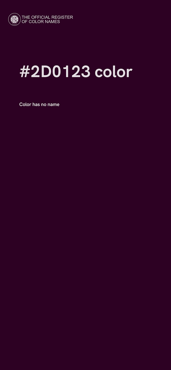 #2D0123 color image