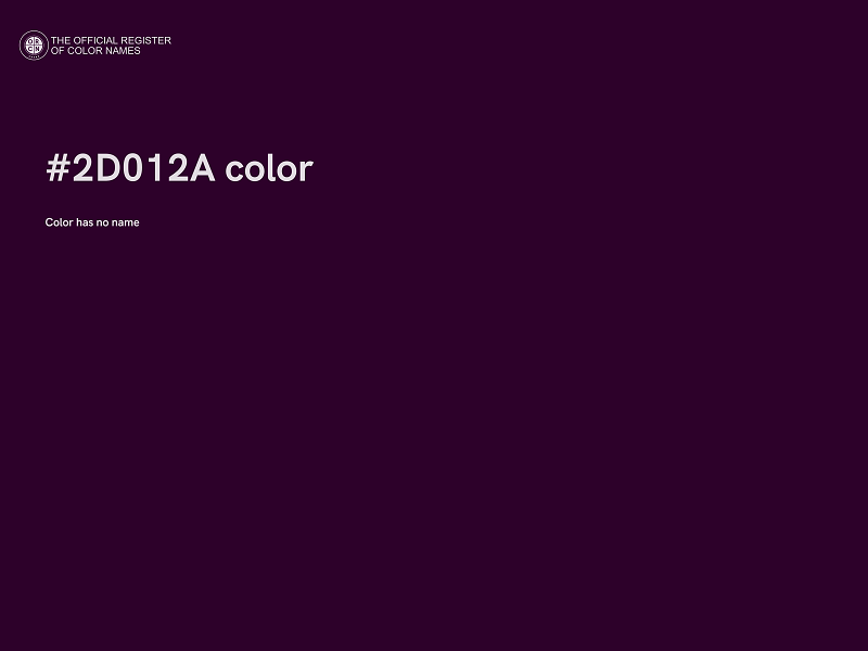 #2D012A color image