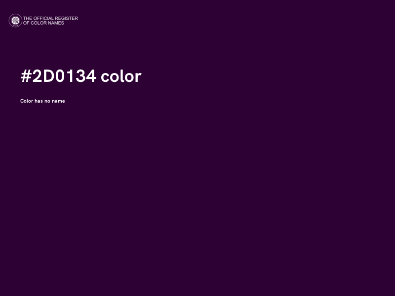 #2D0134 color image
