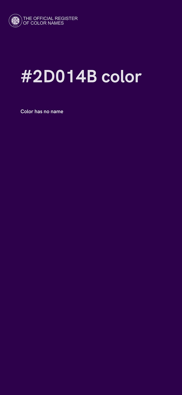 #2D014B color image