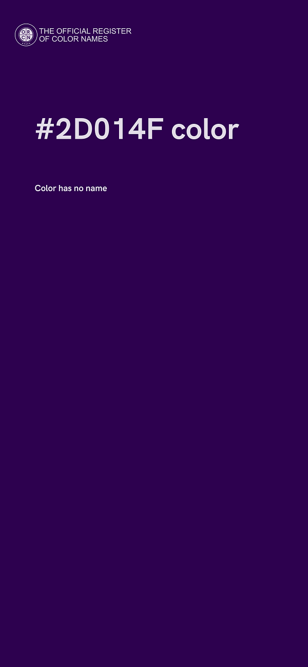 #2D014F color image