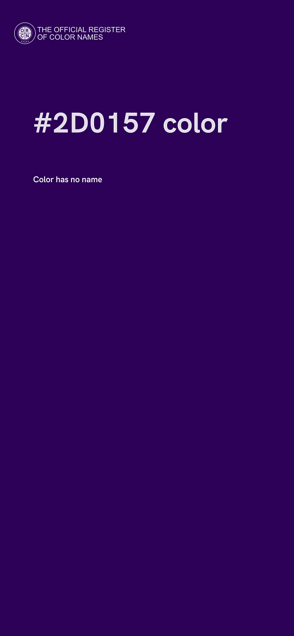 #2D0157 color image