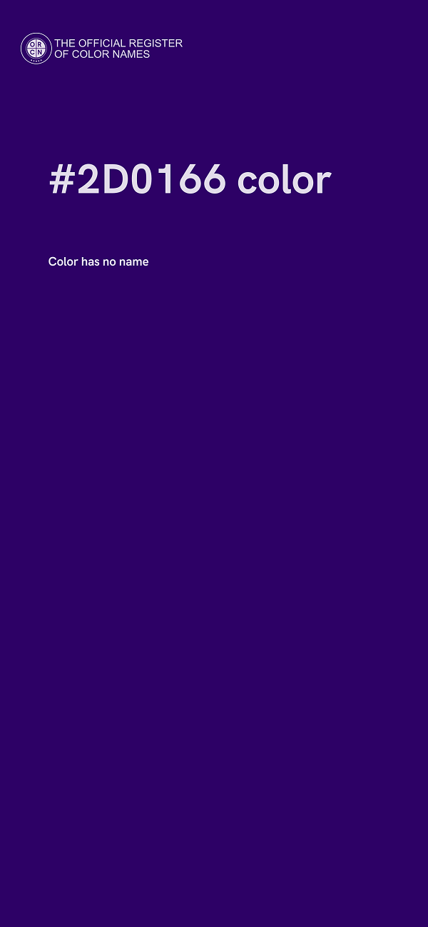 #2D0166 color image