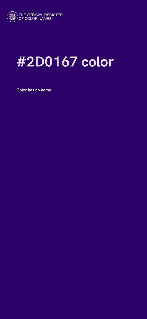 #2D0167 color image