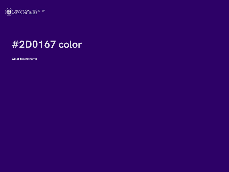 #2D0167 color image