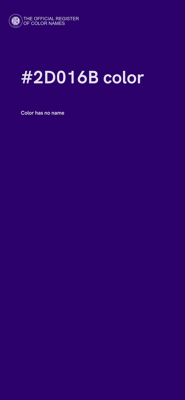 #2D016B color image