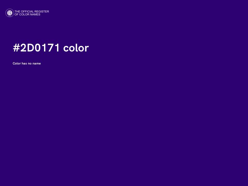 #2D0171 color image