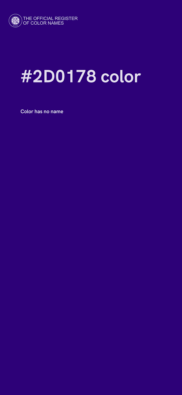 #2D0178 color image
