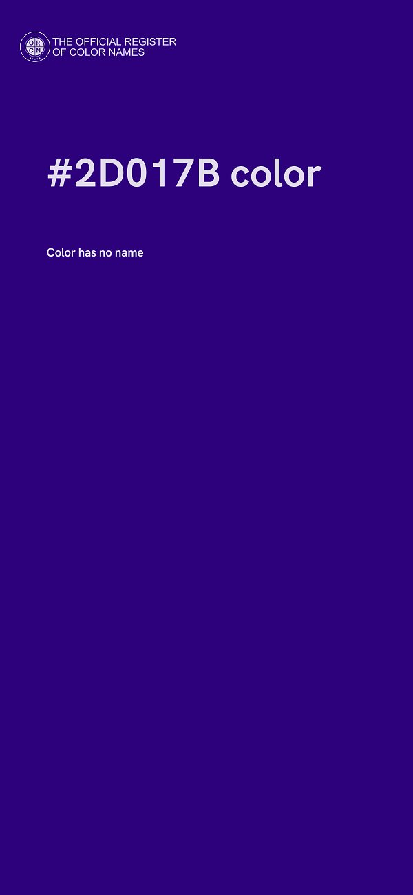 #2D017B color image