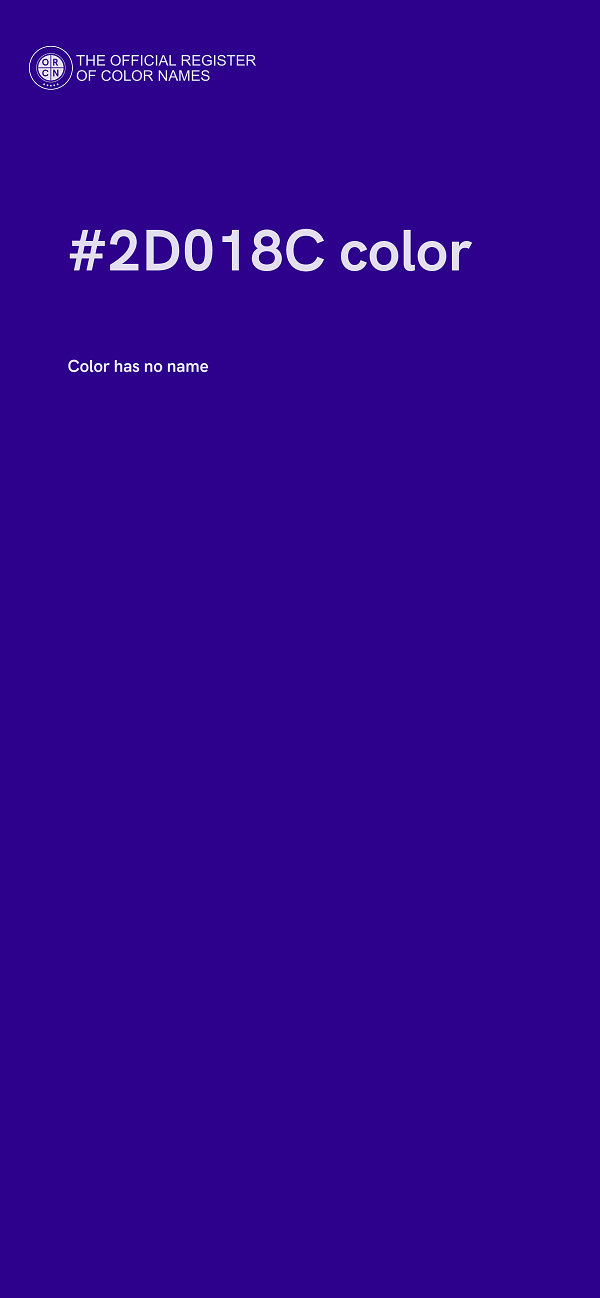 #2D018C color image