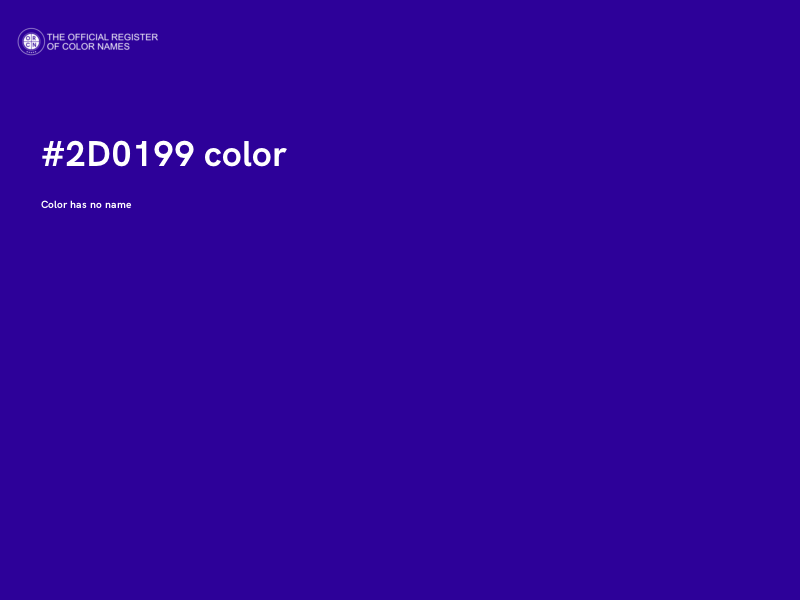 #2D0199 color image