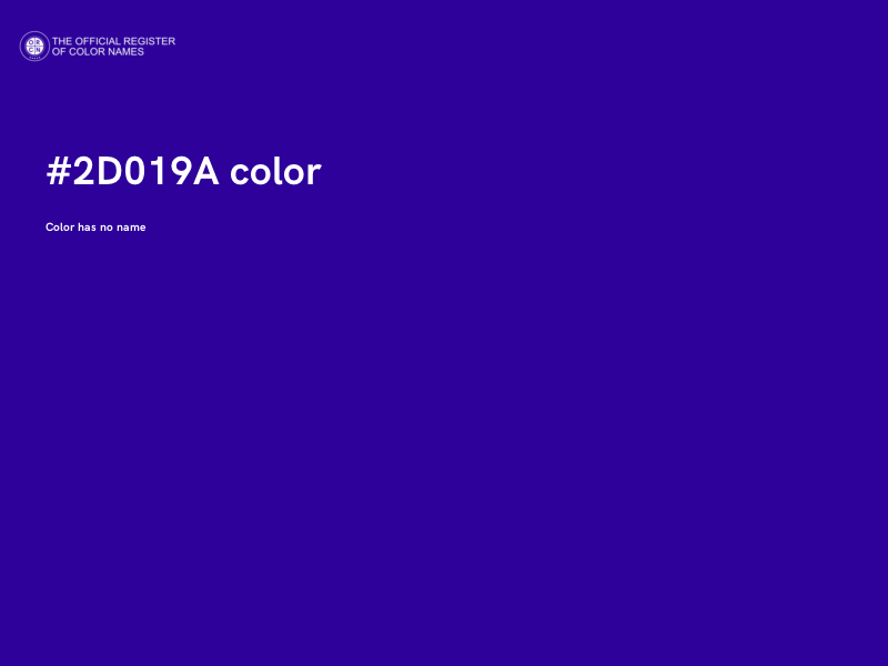 #2D019A color image