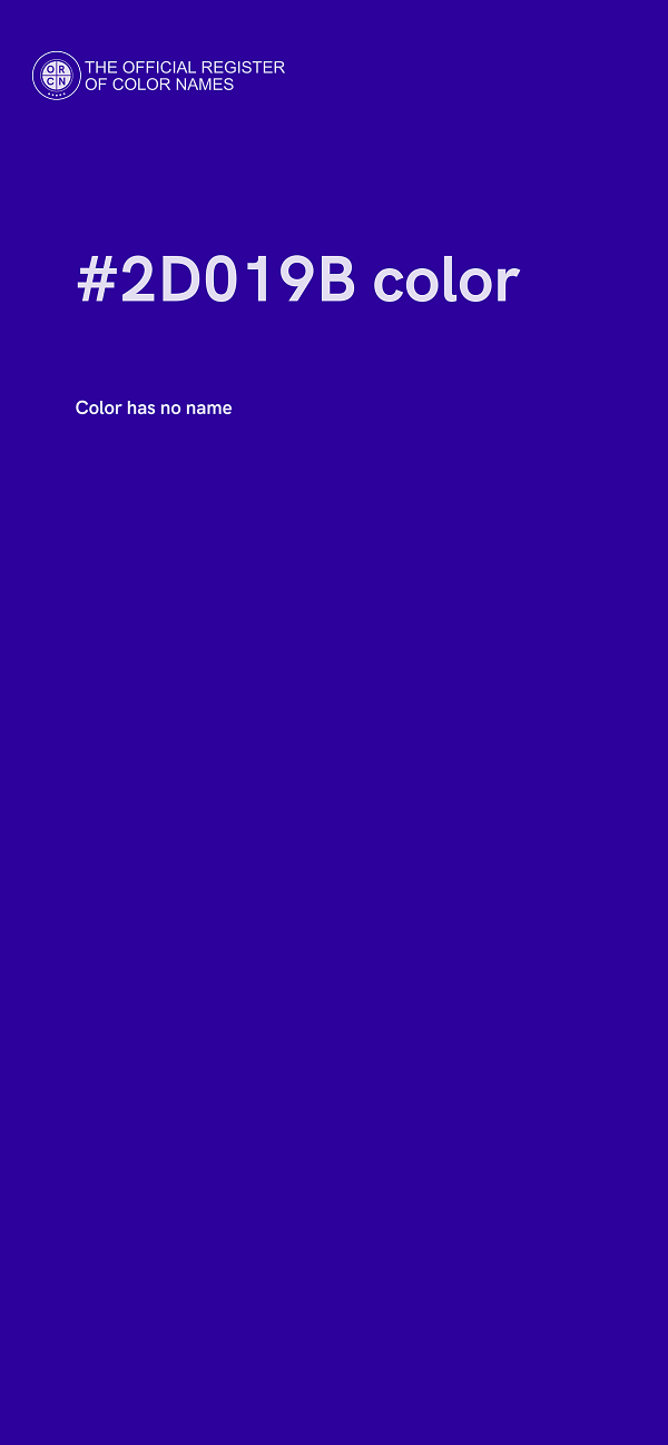 #2D019B color image