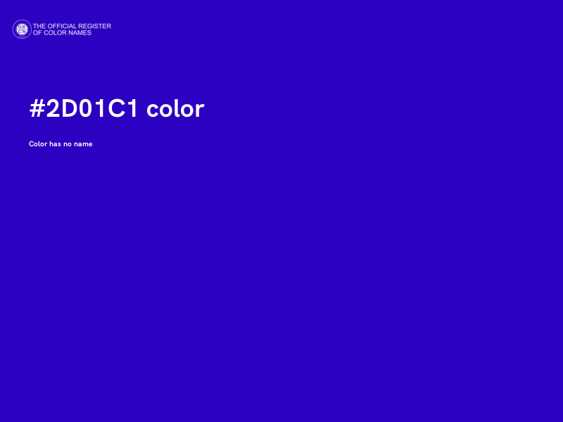 #2D01C1 color image
