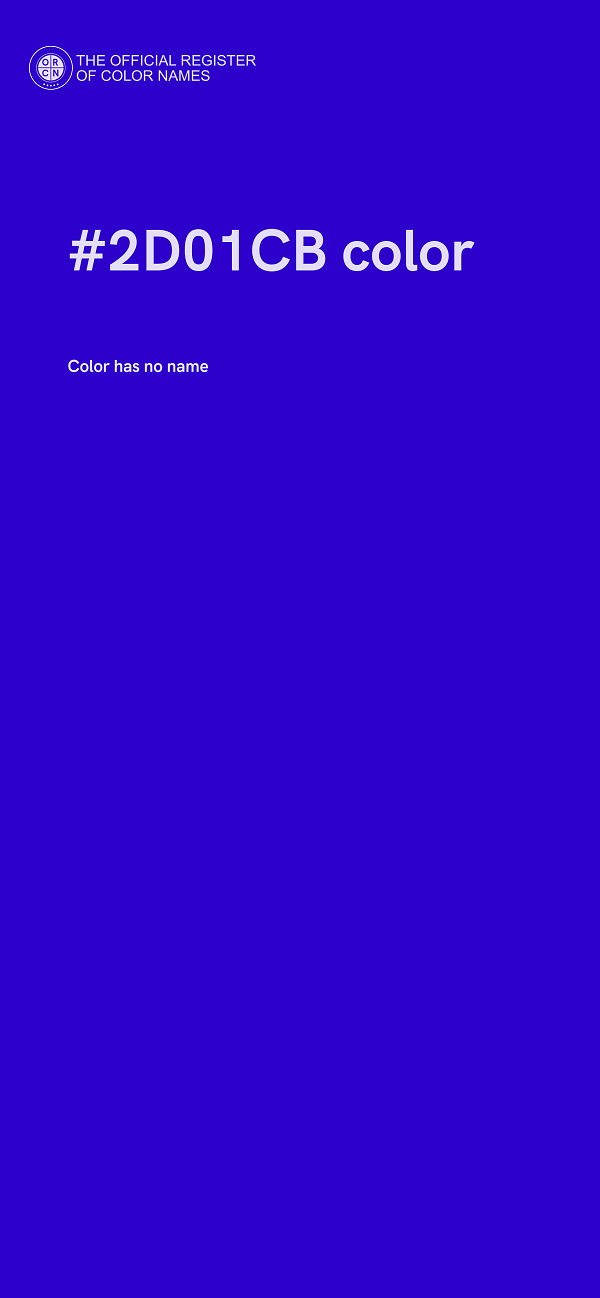 #2D01CB color image