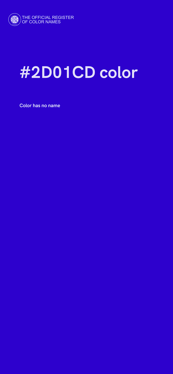 #2D01CD color image