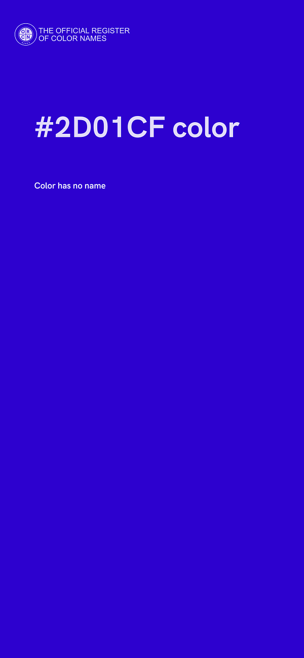 #2D01CF color image