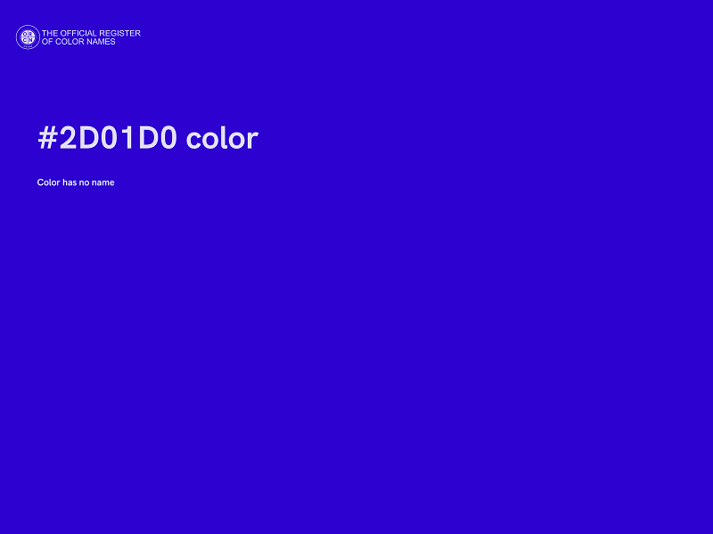 #2D01D0 color image