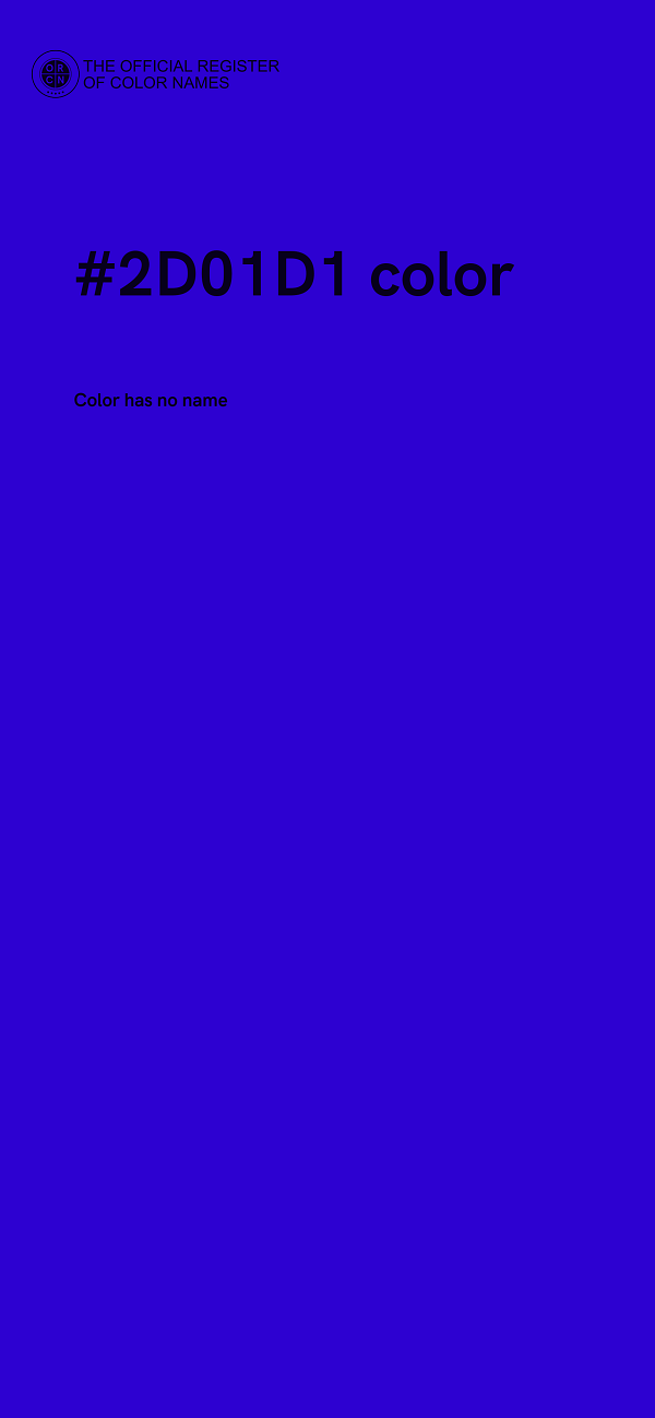 #2D01D1 color image