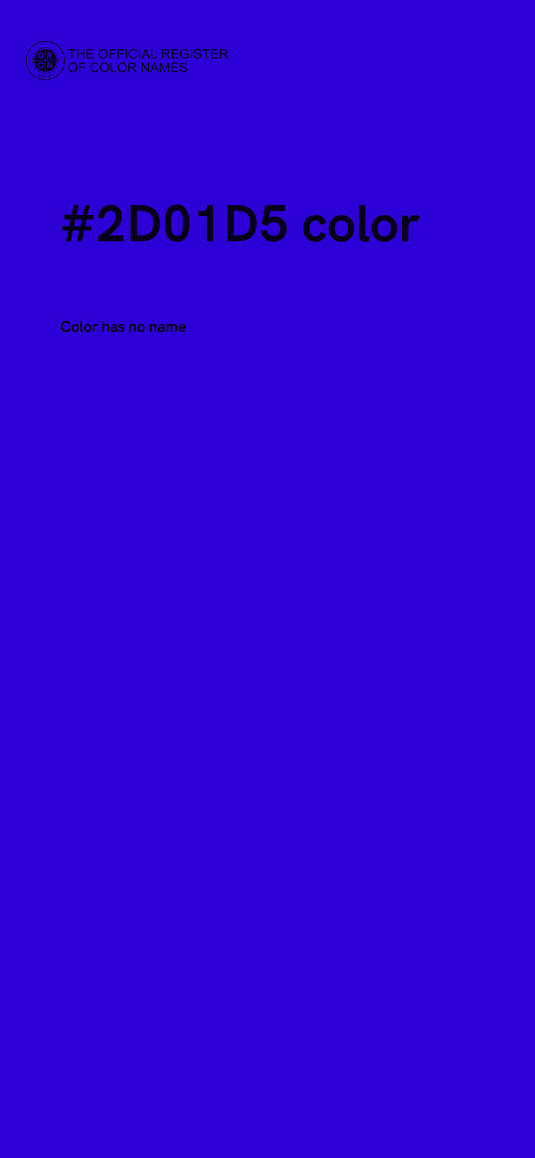#2D01D5 color image