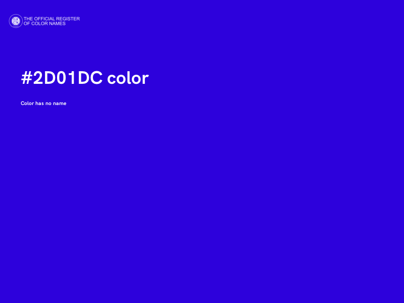 #2D01DC color image