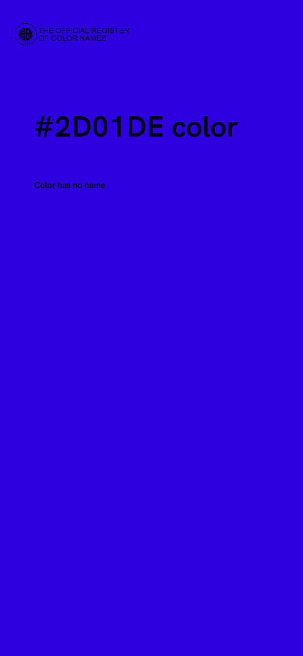 #2D01DE color image