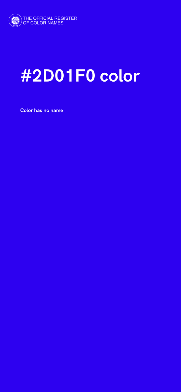 #2D01F0 color image