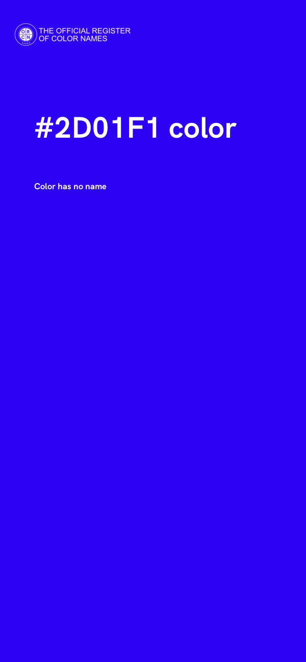 #2D01F1 color image