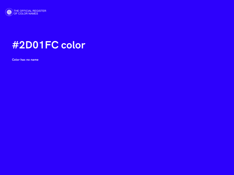#2D01FC color image