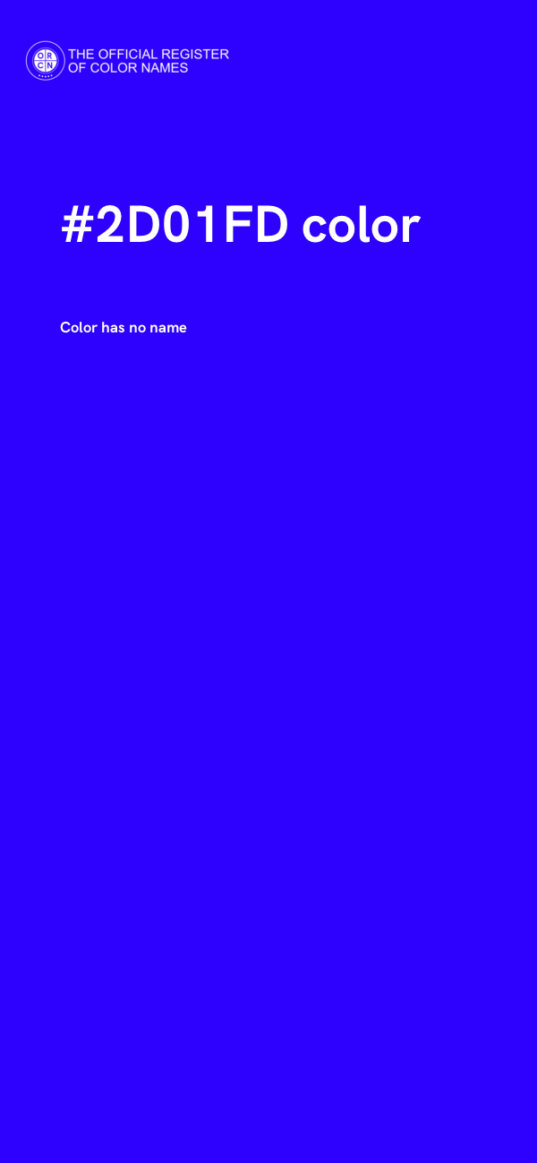 #2D01FD color image