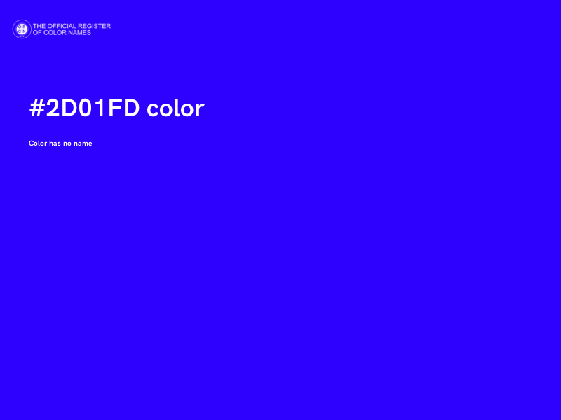 #2D01FD color image