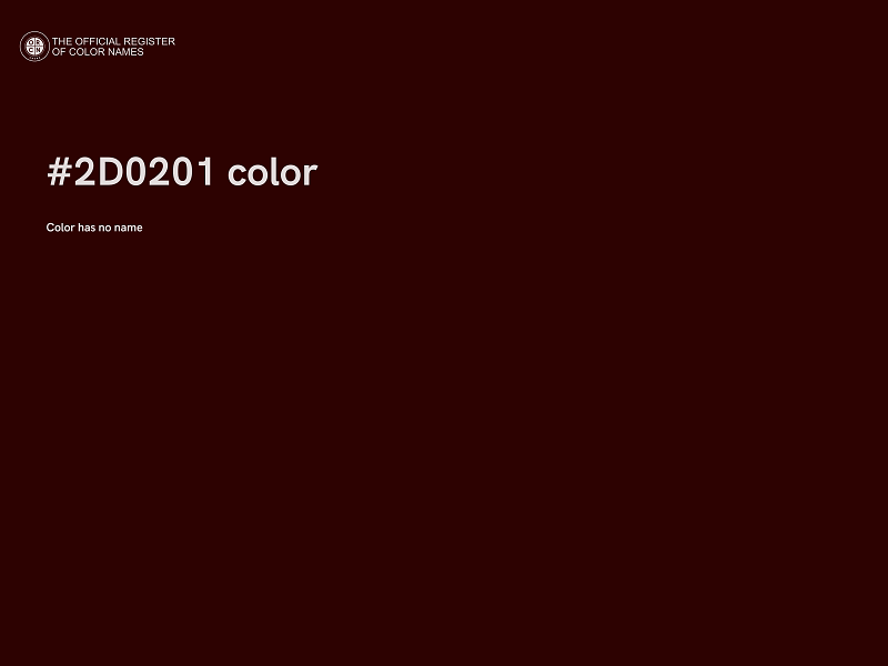 #2D0201 color image