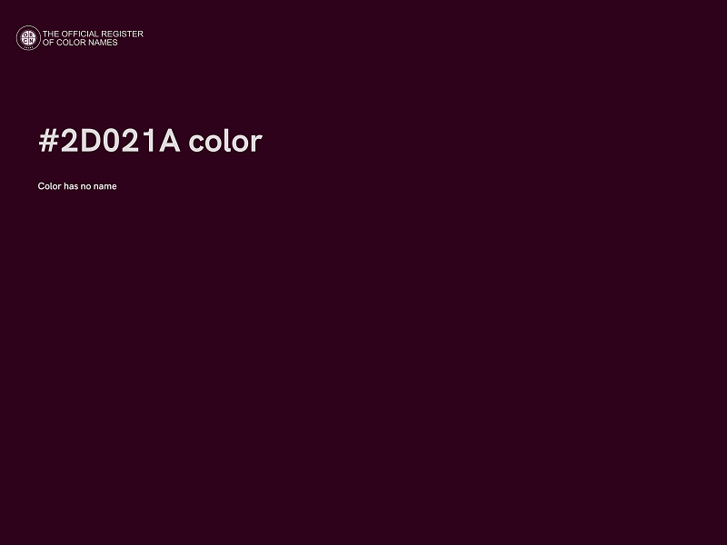 #2D021A color image