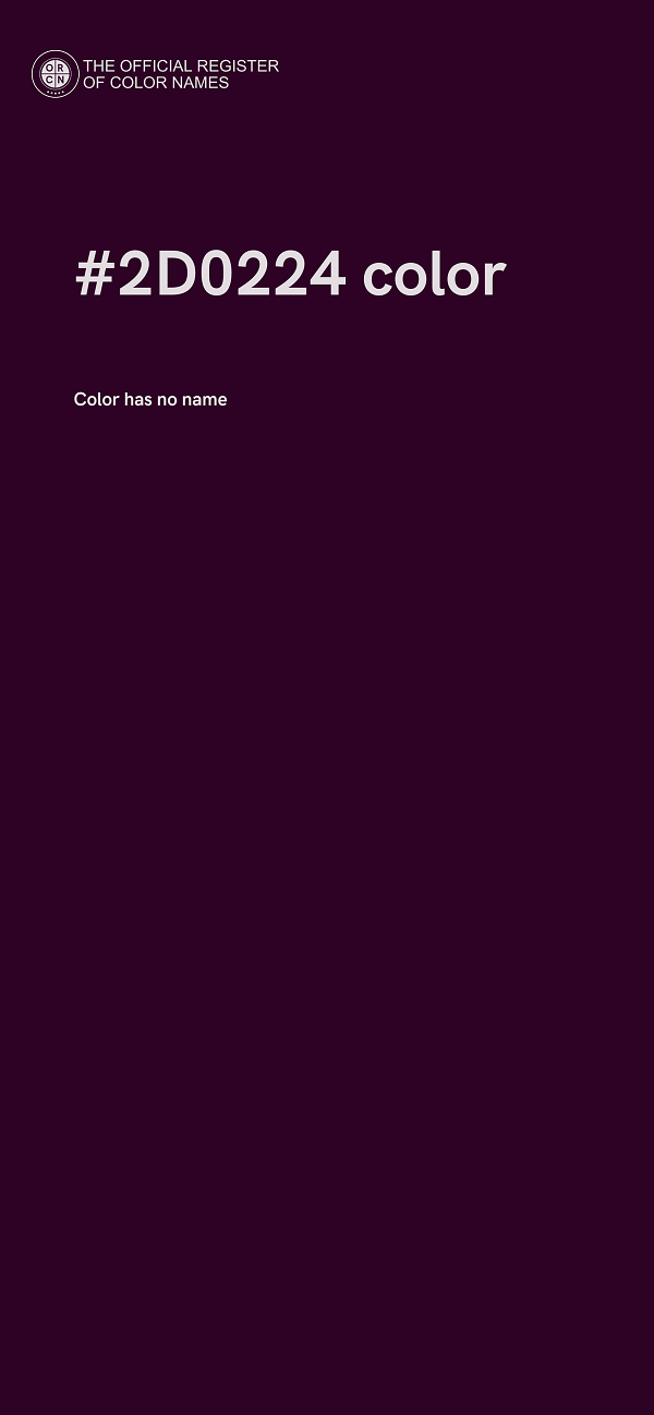 #2D0224 color image