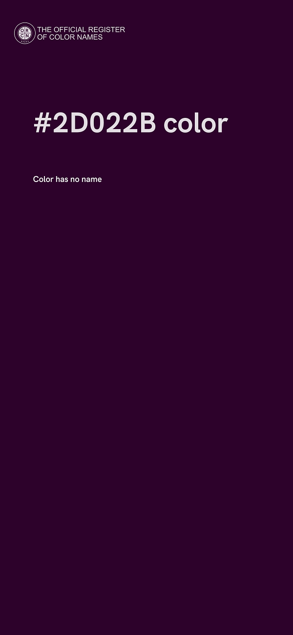 #2D022B color image
