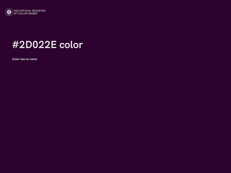 #2D022E color image