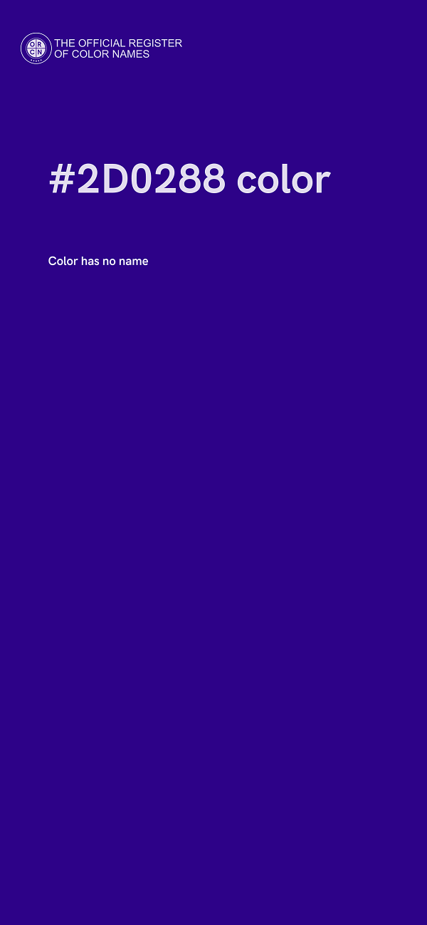 #2D0288 color image