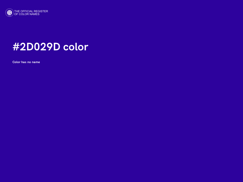 #2D029D color image