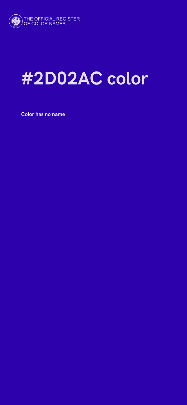 #2D02AC color image