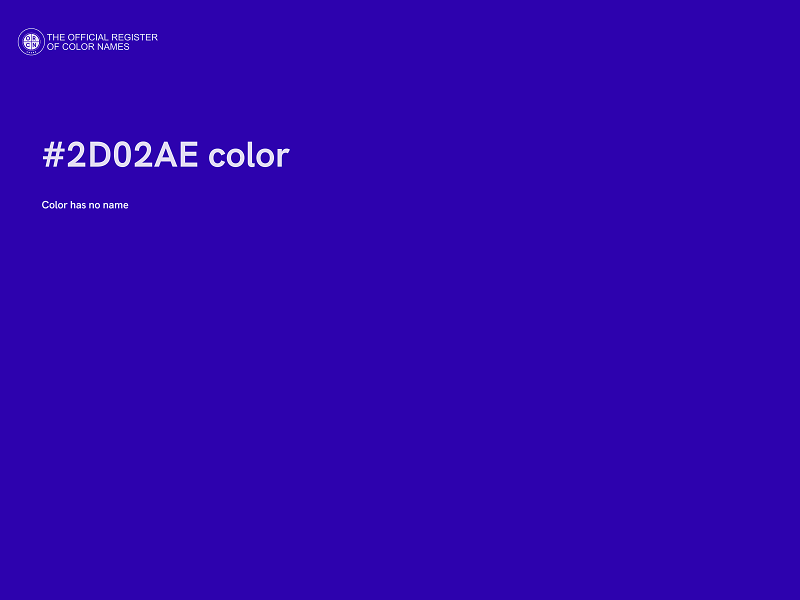 #2D02AE color image