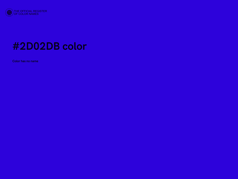 #2D02DB color image