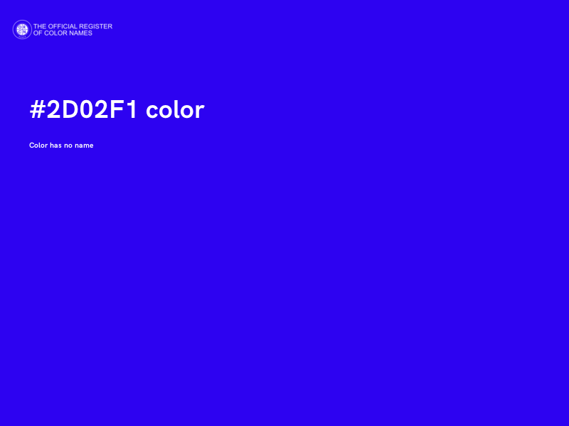#2D02F1 color image