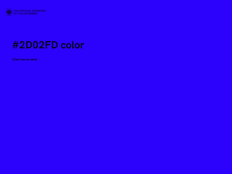 #2D02FD color image