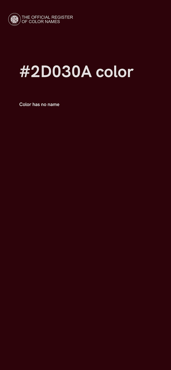 #2D030A color image