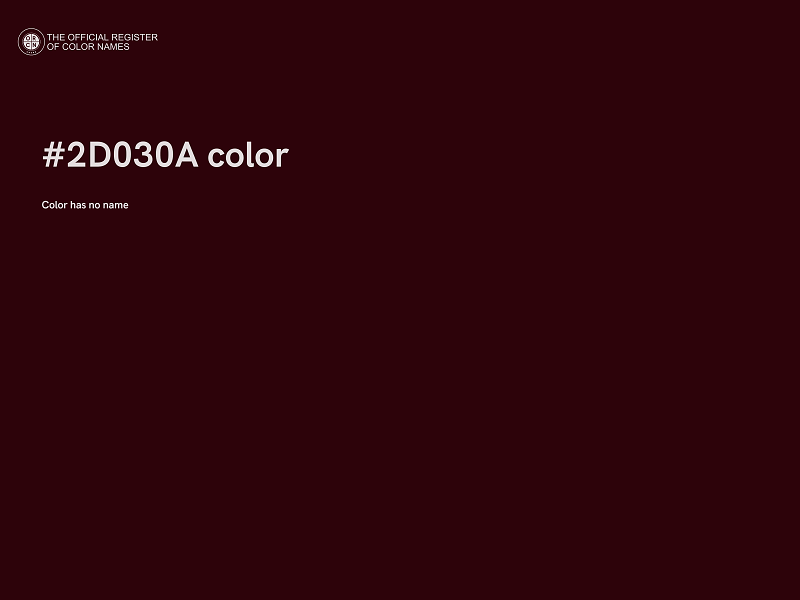 #2D030A color image