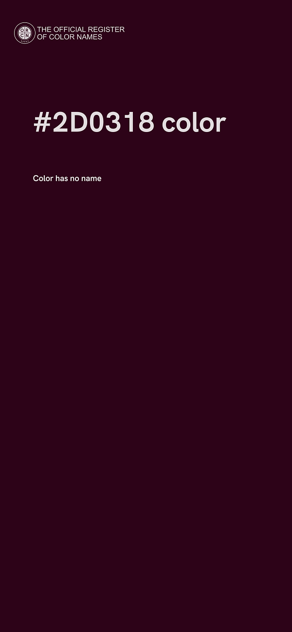 #2D0318 color image