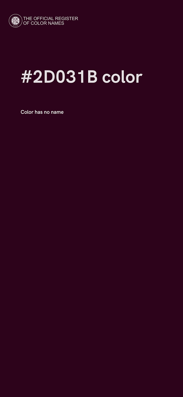 #2D031B color image
