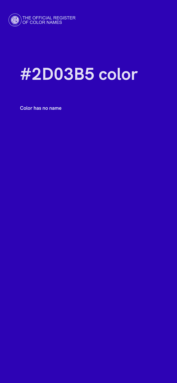 #2D03B5 color image
