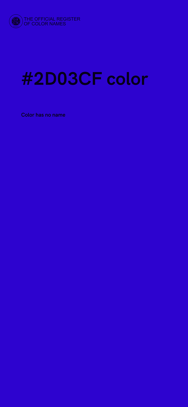 #2D03CF color image