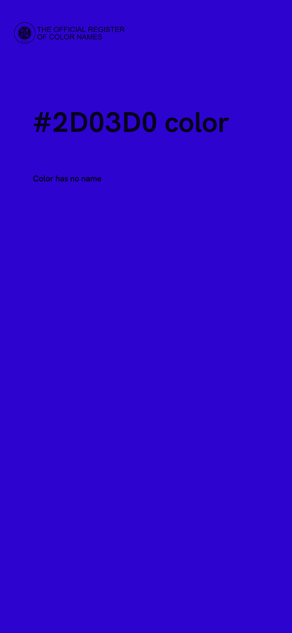 #2D03D0 color image